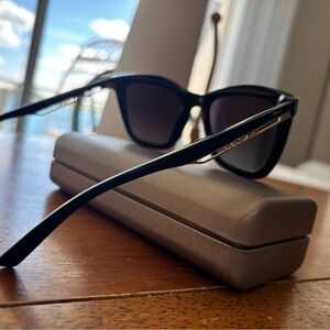 Bulgari Black and Gold Sunglasses